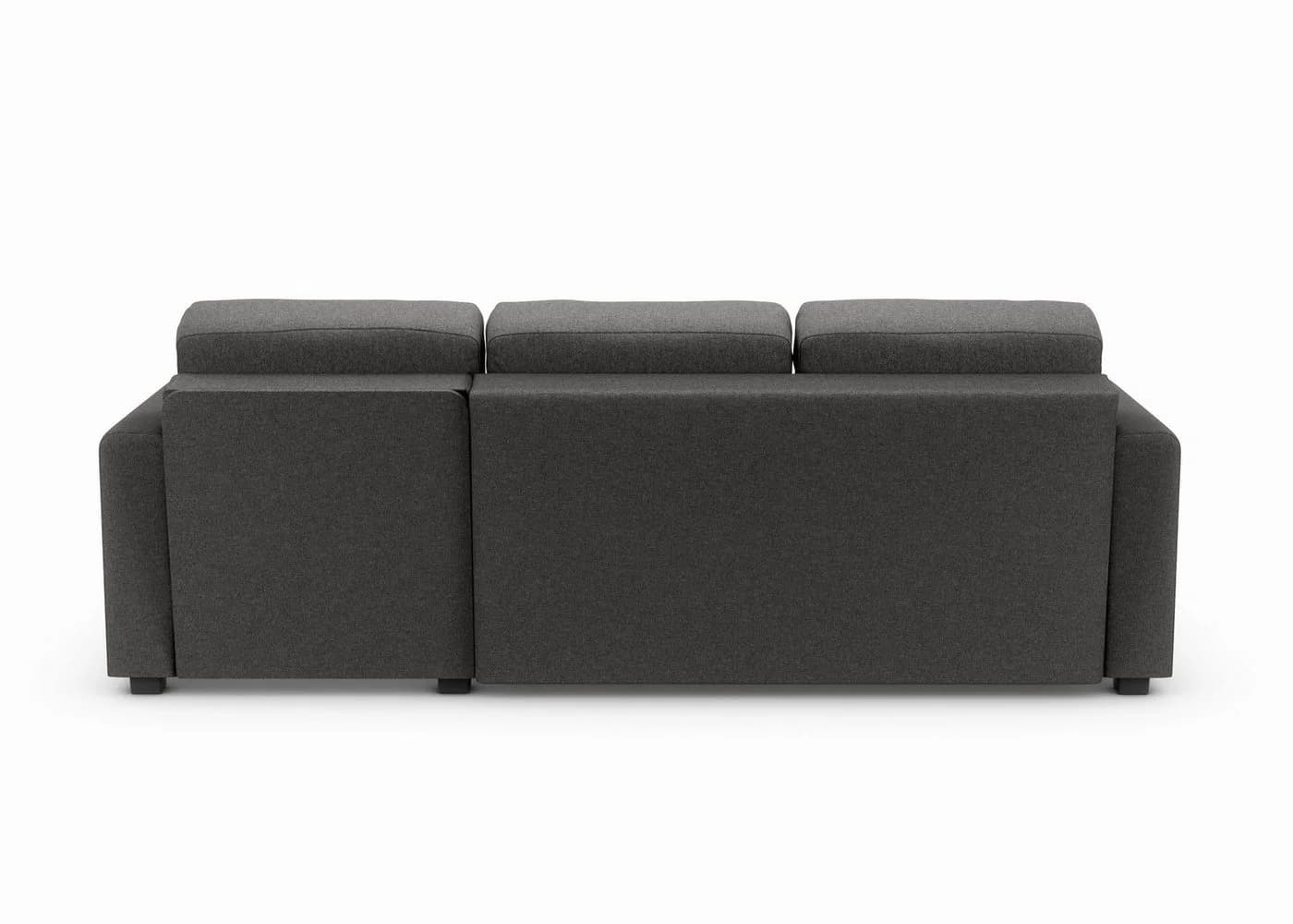 ATLANTIC HOME COLLECTION Ecksofa Dublin L-Form Grau mit Bettfunktion - Bild 5