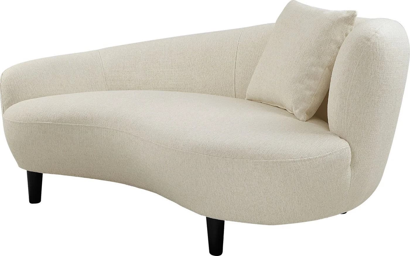Atlantic Home Collection Chaiselongue Olivia Nierenform Beige