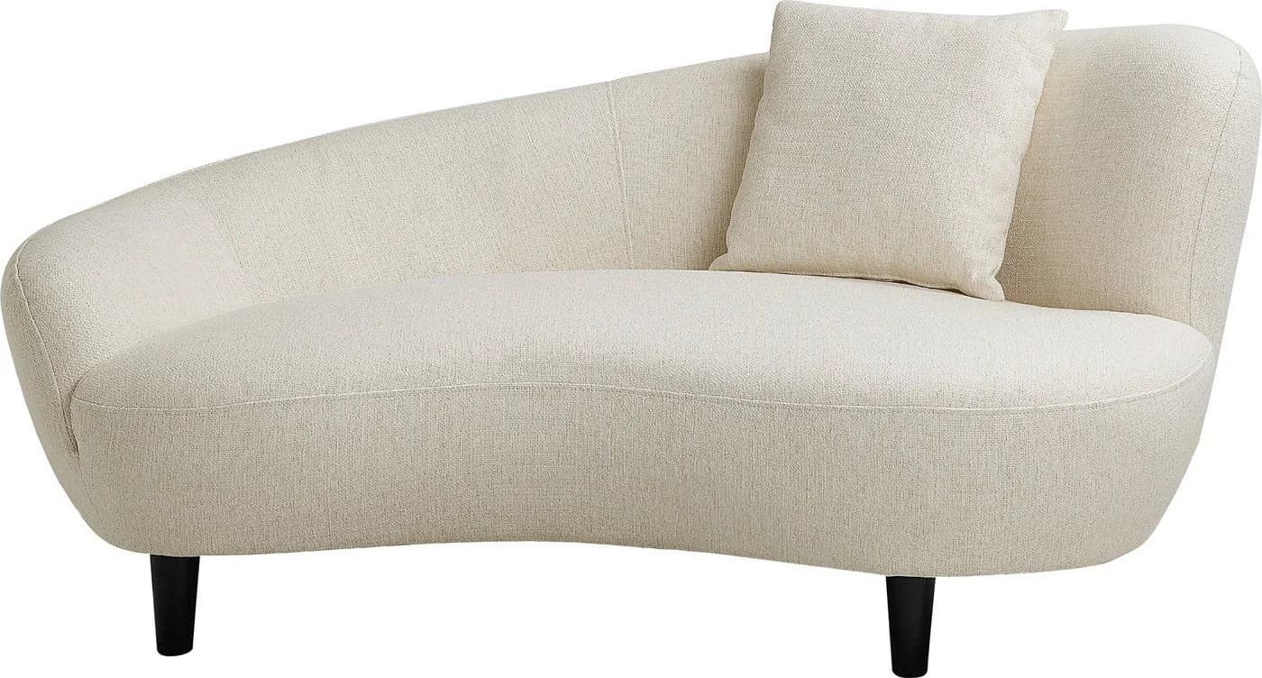 Atlantic Home Collection Chaiselongue Olivia Nierenform Beige - Bild 3