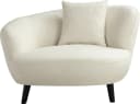 ATLANTIC HOME COLLECTION Loungesessel Olivia Nierenform Beige mit Kissen Bild 1