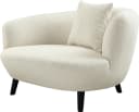 ATLANTIC HOME COLLECTION Loungesessel Olivia Nierenform Beige mit Kissen Bild 3