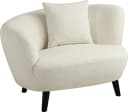 ATLANTIC HOME COLLECTION Loungesessel Olivia Nierenform Beige mit Kissen Bild 4