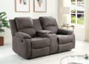 ATLANTIC HOME COLLECTION 2-Sitzer Sofa Cicero Dunkelgrau mit Relaxfunktion Bild 2