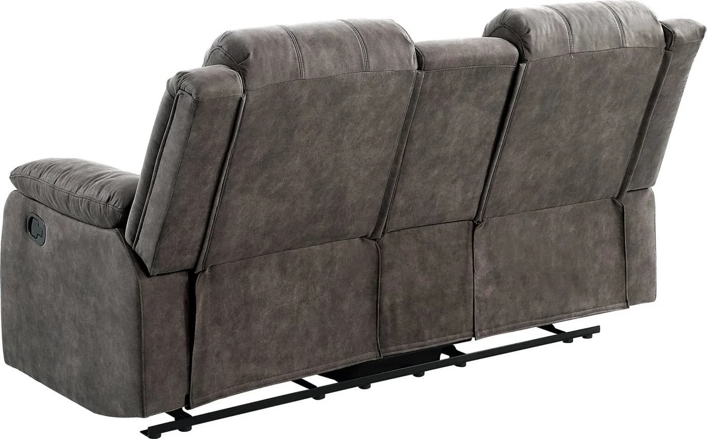 ATLANTIC HOME COLLECTION 2-Sitzer Sofa Cicero Dunkelgrau mit Relaxfunktion - Bild 5