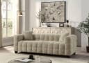 ATLANTIC HOME COLLECTION 3-Sitzer Sofa Stella Teddyoptik creme-braun Bild 2