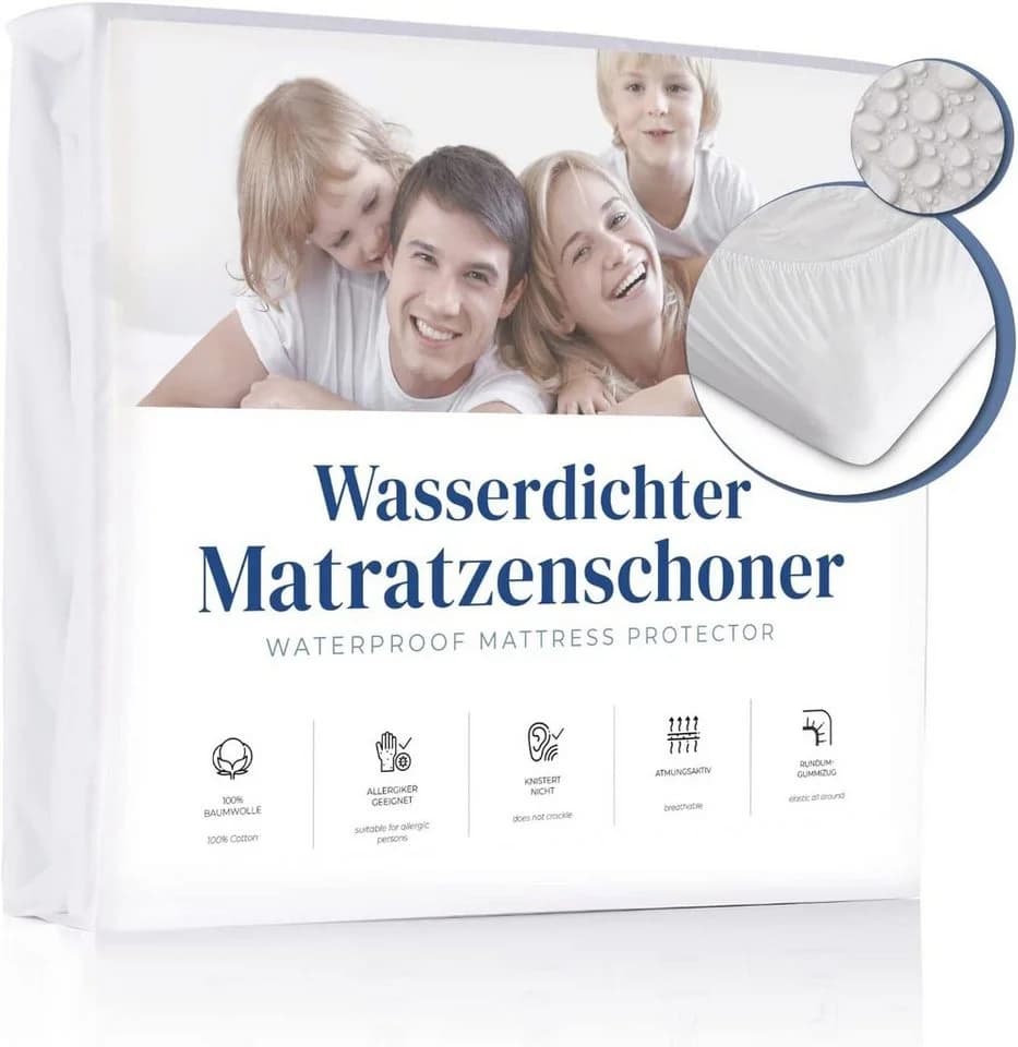 Matratzenschoner wasserdicht aus 100 % Jersey Baumwolle APARNA - Bild 2