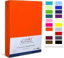 Camry Spannbettlaken CLASSIC Jersey Baumwolle Orange Bild 2