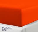 Camry Spannbettlaken CLASSIC Jersey Baumwolle Orange Bild 3
