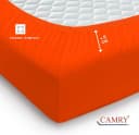 Camry Spannbettlaken CLASSIC Jersey Baumwolle Orange Bild 4