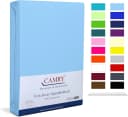 Camry Spannbettlaken CLASSIC Jersey Baumwolle Hellblau Bild 2