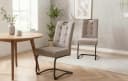 B&D home Freischwinger SOFIA 2er Set Grau Microfaser Bild 2