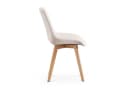 B&D home 4-Fußstuhl TANIA 2er Set Creme Massivholz Buche Bild 4
