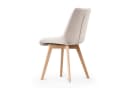 B&D home 4-Fußstuhl TANIA 2er Set Creme Massivholz Buche Bild 5