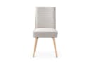 B&D home Polsterstuhl CEDRIC 2er Set Grau Federkernbox Holzbeine Bild 1