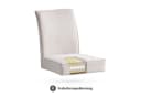 B&D home Polsterstuhl CEDRIC 2er Set Grau Federkernbox Holzbeine Bild 3