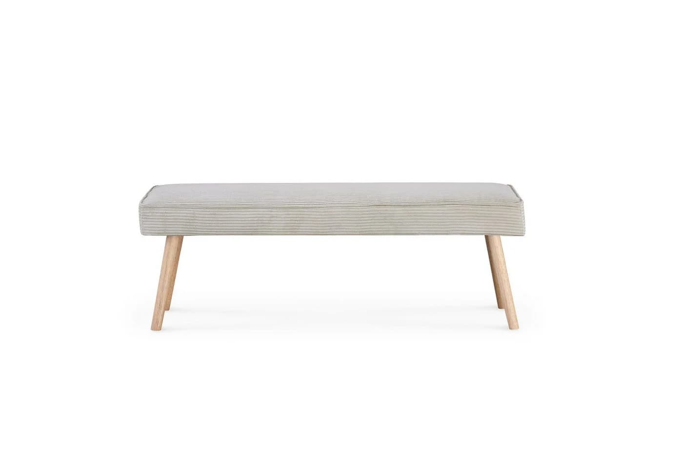 B&D home Essbank PAUL Grau Gepolstert Skandinavisches Design
