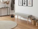 B&D home Essbank PAUL Grau Gepolstert Skandinavisches Design Bild 2