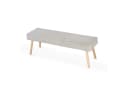 B&D home Essbank PAUL Grau Gepolstert Skandinavisches Design Bild 3