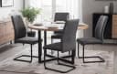 B&D home Freischwinger THEO 4er Set Esszimmerstuhl Anthrazit Bild 2