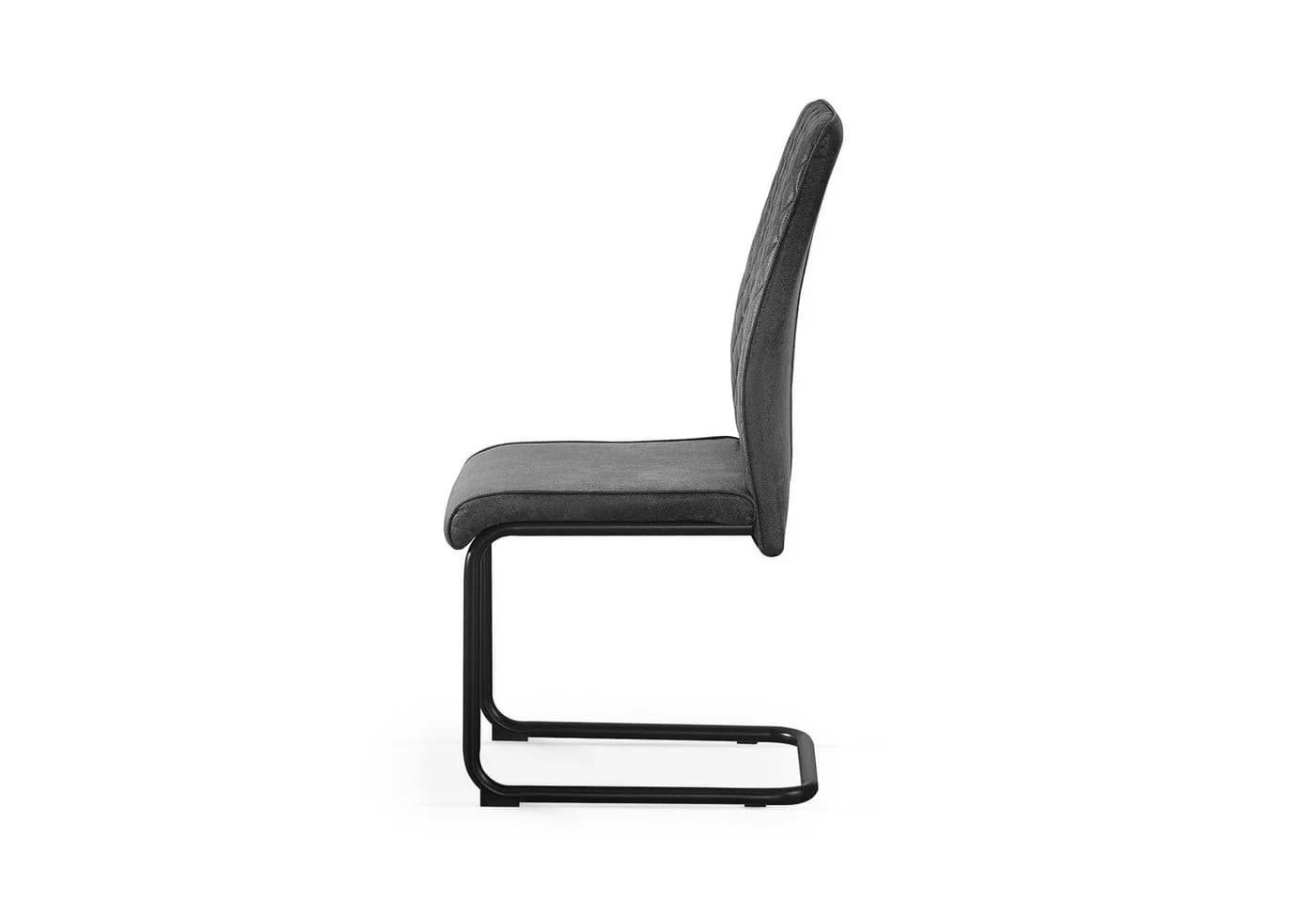 B&D home Freischwinger THEO 4er Set Esszimmerstuhl Anthrazit - Bild 4