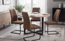B&D home Freischwinger THEO 4er Set Esszimmerstuhl Braun Bild 2
