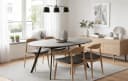 B&D home Esstisch TILL Schwarz/Weiß Ausziehbar Bild 2