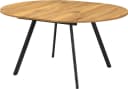 B&D home Esstisch TILL Metallgestell Schwarz/Weiß Ausziehbar 120-150cm Bild 2