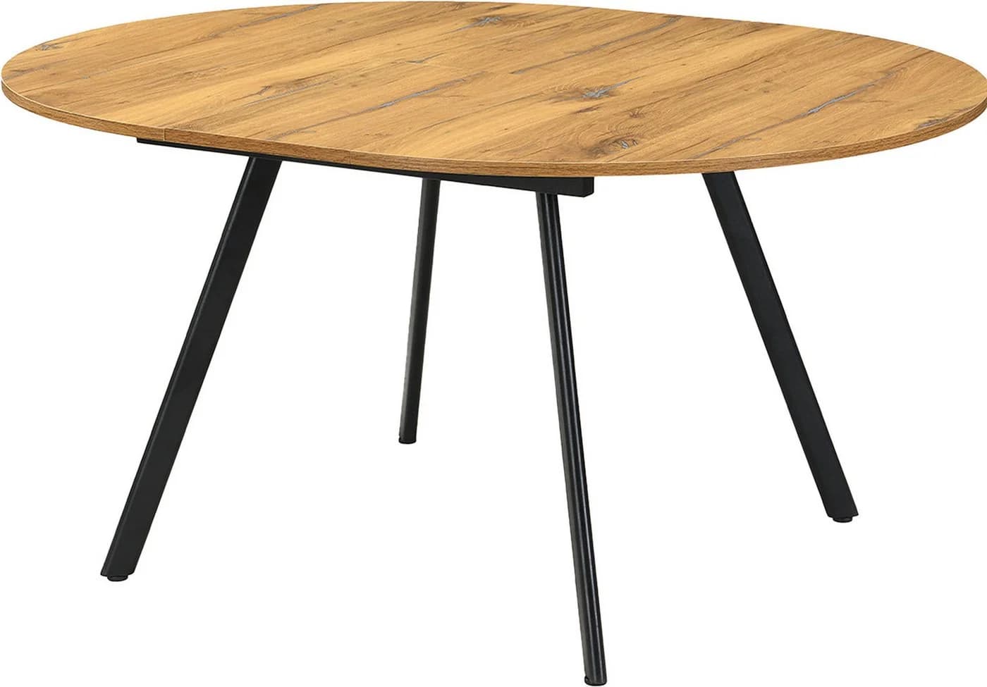 B&D home Esstisch TILL Metallgestell Schwarz/Weiß Ausziehbar 120-150cm - Bild 2