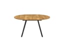 B&D home Esstisch TILL Metallgestell Schwarz/Weiß Ausziehbar 120-150cm Bild 4