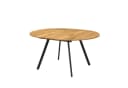 B&D home Esstisch TILL Metallgestell Schwarz/Weiß Ausziehbar 120-150cm Bild 5