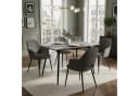 B&D home Esstisch LIO Ausziehbar Schwarz/Weiß Industrial Bild 3
