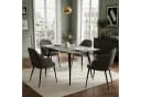 B&D home Esstisch LIO Ausziehbar Schwarz/Weiß Industrial Bild 4