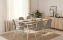 B&D home Esstisch LIO Ausziehbar Schwarz/Weiss Bild 1