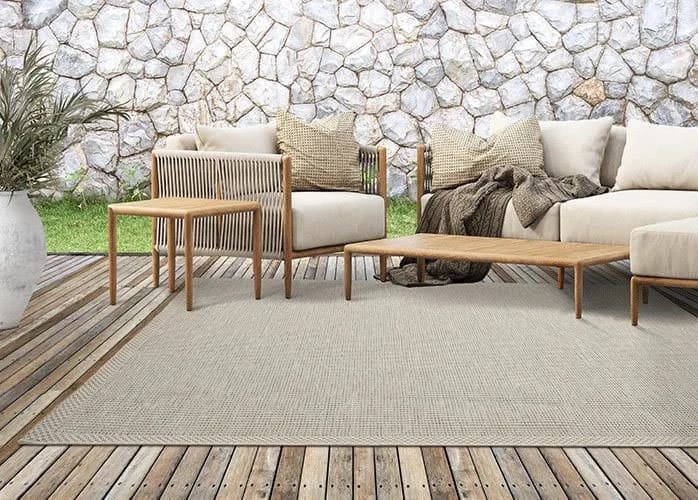 MERINOS Outdoor Teppich Ottowa 22572 Beige/Grau - Bild 4