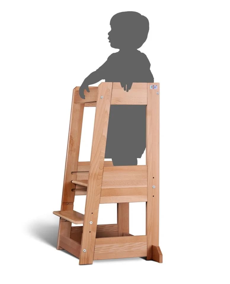 tiSsi® Hochstuhl Entdeckerturm FELIX mitwachsend Buche massiv - Bild 3