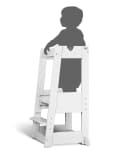 tiSsi Lernturm Felix Weiß Massivholz Höhenverstellbar Bild 3