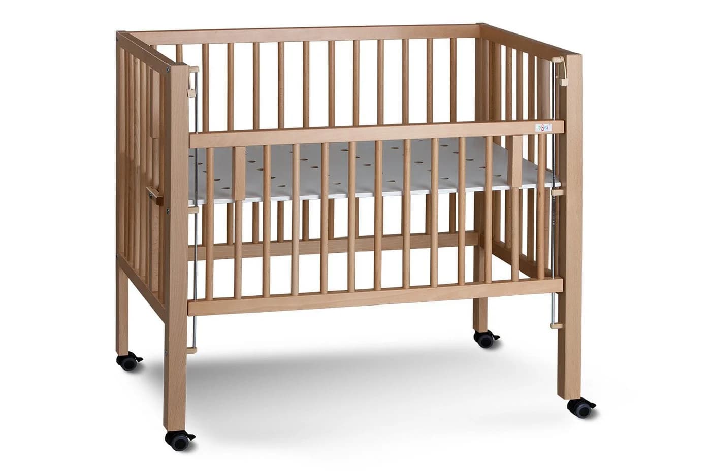 tiSsi® Beistellbett MAXI Buche massiv Beige für Boxspringbetten - Bild 2