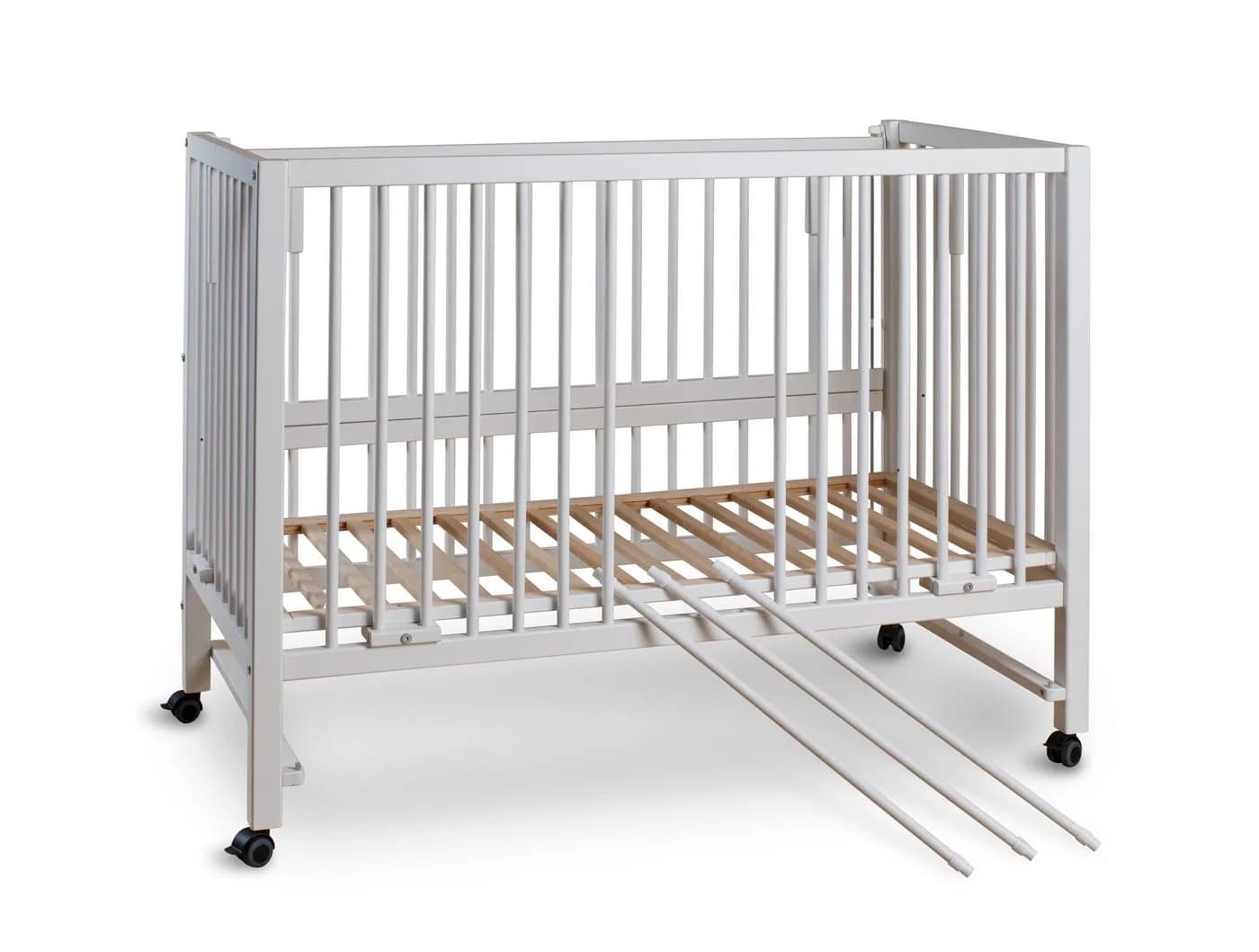tiSsi® Beistellbett HAJO Buche 120x60 cm mit Schlupfsprossen - Bild 4