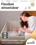 Geuther Beistellbett HATO inkl. Matratze Babybett Bild 3