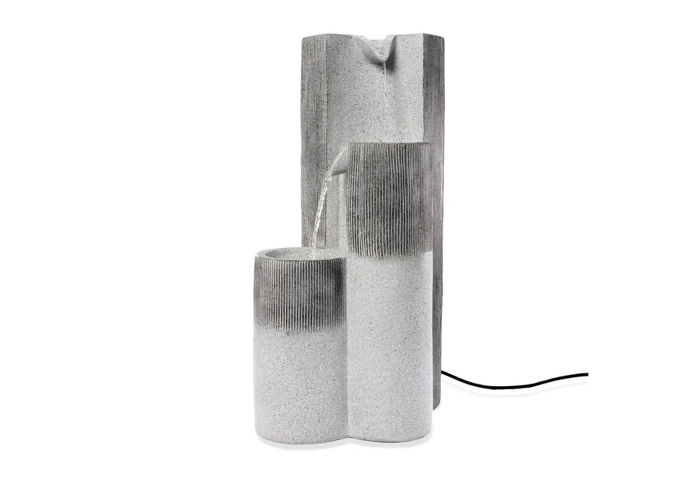 esotec Solarbrunnen Smart Fountain Grau Polyresin Komplettset - Bild 3