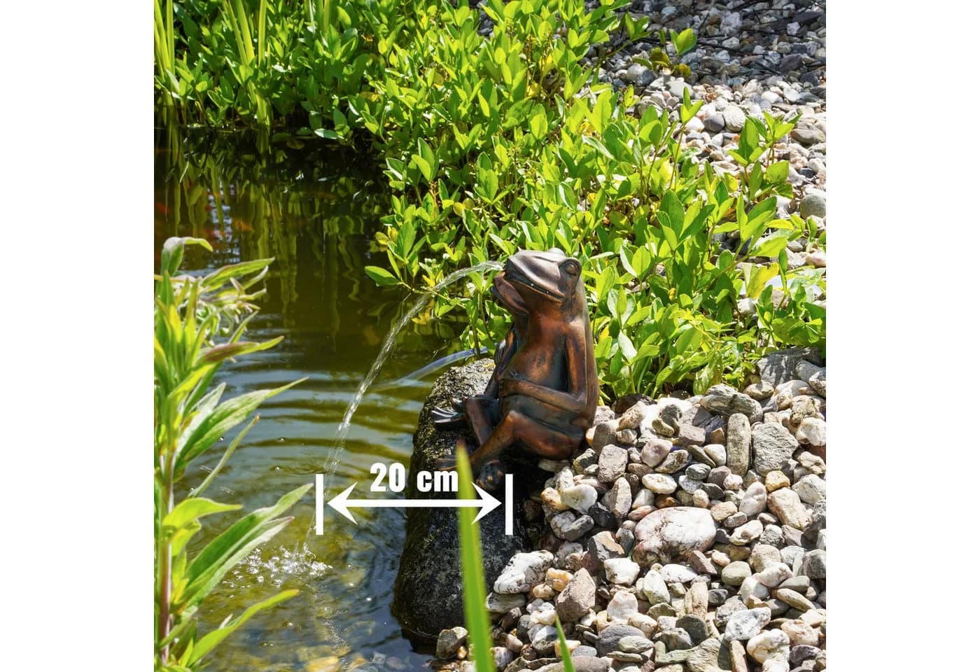 esotec Wasserspeier Solar Komplettset Froschpaar - Bild 3