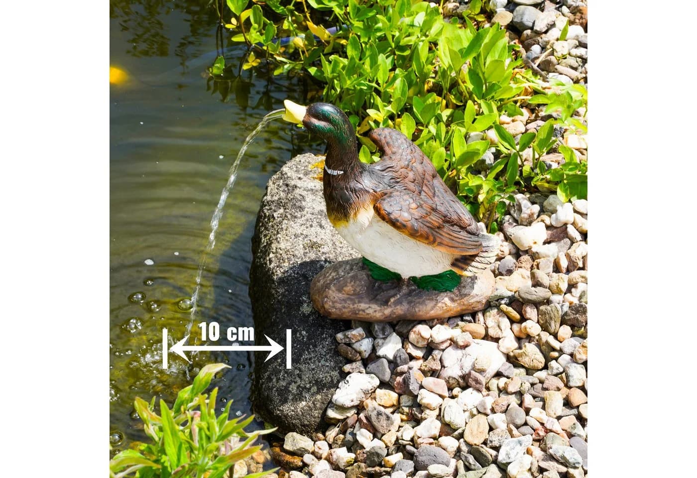 esotec Wasserspeier Ente Solar Komplettset mit Pumpe - Bild 3