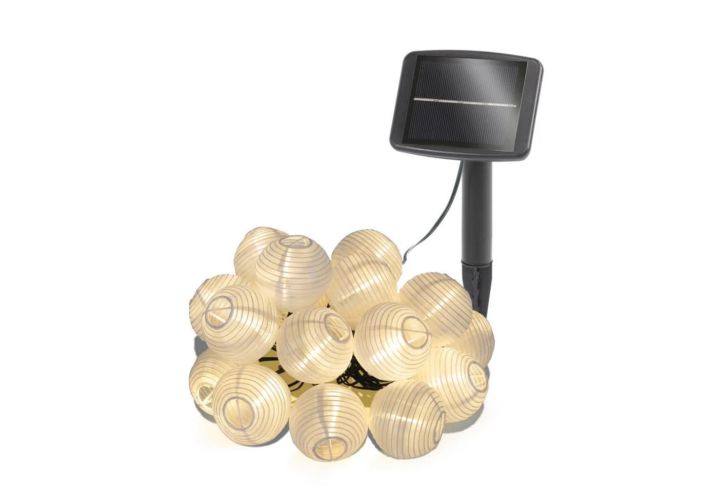esotec LED Gartenleuchte Solarkette 30 Ballons Lampions 9m 3000K