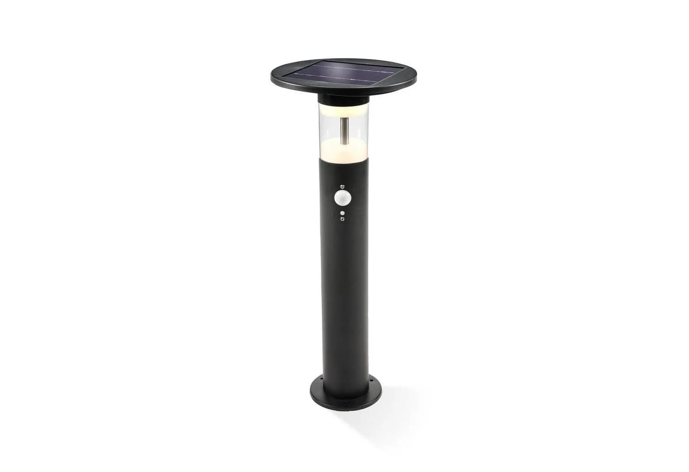esotec LED Solarleuchte Amelia Schwarz PIR-Bewegungsmelder 3 Modi