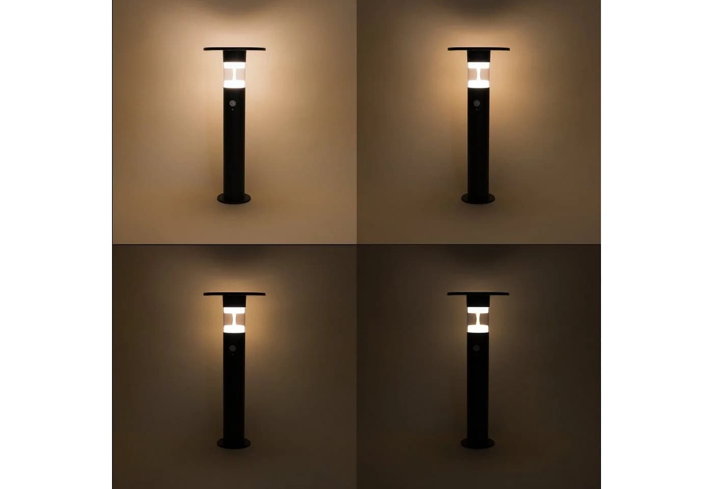 esotec LED Solarleuchte Amelia Schwarz PIR-Bewegungsmelder 3 Modi - Bild 4