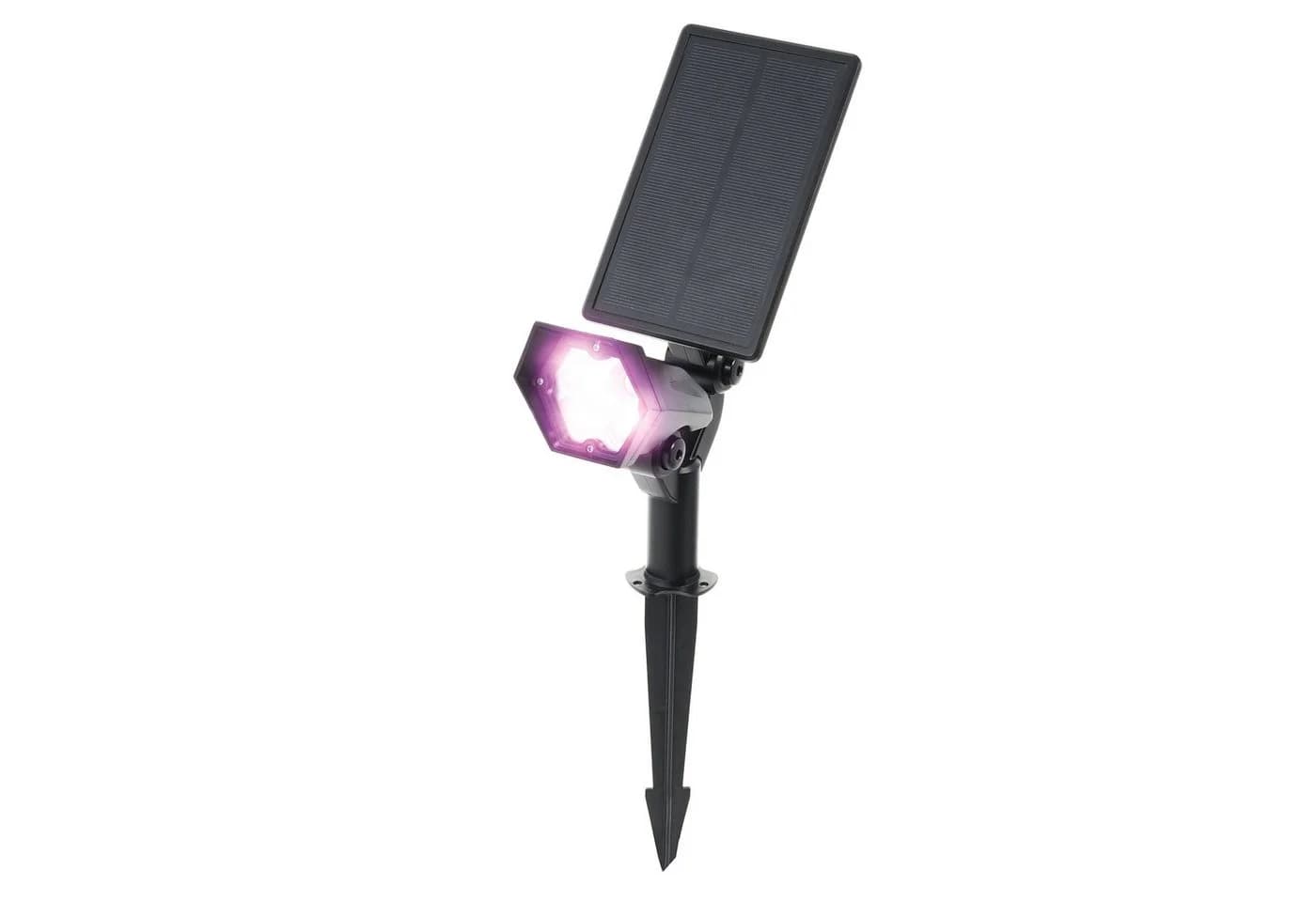 esotec LED Gartenstrahler Solar RGB 5 Farben IP65