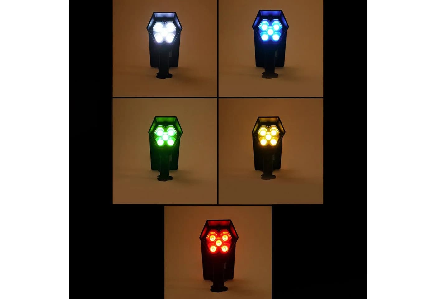 esotec LED Gartenstrahler Solar RGB 5 Farben IP65 - Bild 3