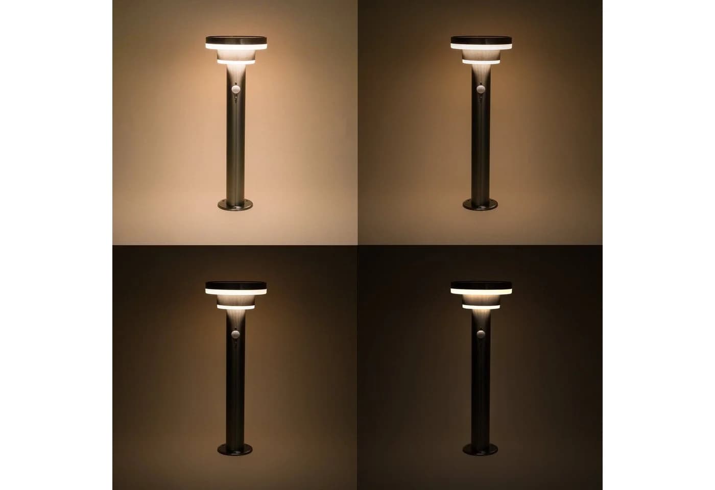 esotec LED Gartenleuchte Modena Solar PIR Edelstahl - Bild 4
