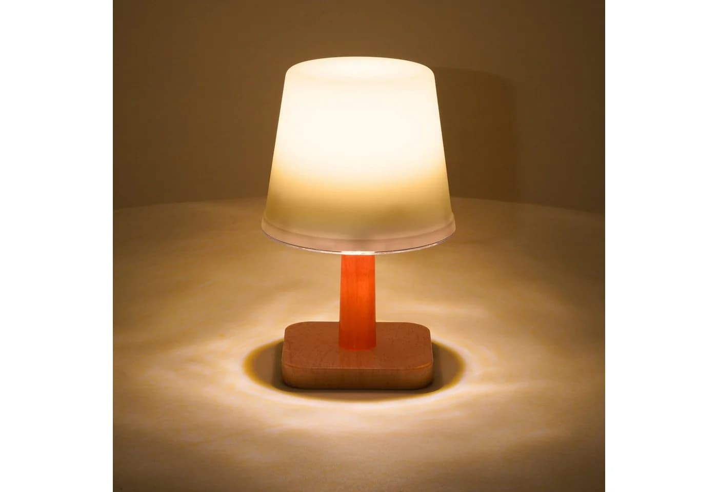 esotec Solar Tischlampe Harmony Warmweiß Holzoptik IP44 - Bild 3