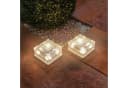 esotec LED Solarleuchte 2x Echtglas Leuchtsteine - Gartenbeleuchtung Bild 2